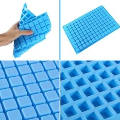 Silicone Candy Molds, 2 Pack 126-Cavity Mini Square Chocolate Molds For Gummy Jelly Truffles Pralines Caramels, Ice Cube Tray Molds 13 Silicone Candy Molds, 2 Pack 126-Cavity Mini Square Chocolate Molds For Gummy Jelly Truffles Pralines Caramels, Ice Cube Tray Molds -Wilton Shop 51TndQMhCYL