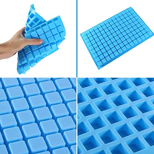 Silicone Candy Molds, 2 Pack 126-Cavity Mini Square Chocolate Molds For Gummy Jelly Truffles Pralines Caramels, Ice Cube Tray Molds 7 Silicone Candy Molds, 2 Pack 126-Cavity Mini Square Chocolate Molds For Gummy Jelly Truffles Pralines Caramels, Ice Cube Tray Molds - Image 5