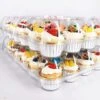 BPA FREE Plastic Disposable Stackable Standard 24 Cupcake Holder Carrier - Clear Tall Dome For Tall Frosting Decoration - Valentine's Day Cupcakes, Travel Holder, Regular Muffins - Set Of 10 2 BPA FREE Plastic Disposable Stackable Standard 24 Cupcake Holder Carrier - Clear Tall Dome For Tall Frosting Decoration - Valentine's Day Cupcakes, Travel Holder, Regular Muffins - Set Of 10 -Wilton Shop 51TrlueROOL