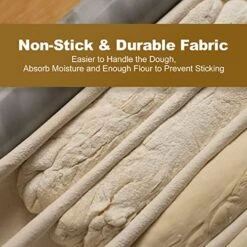Professional Bread Proofing Cloth, 30.3X17.7inch Non-Stick Bakers Dough Couche, 100% Natural Flax Linen Bread Cloth, Shaping Tool For Baguettes, Loaves And Ciabatta 12 Professional Bread Proofing Cloth, 30.3X17.7inch Non-Stick Bakers Dough Couche, 100% Natural Flax Linen Bread Cloth, Shaping Tool For Baguettes, Loaves And Ciabatta -Wilton Shop 51ULAI4KSlL