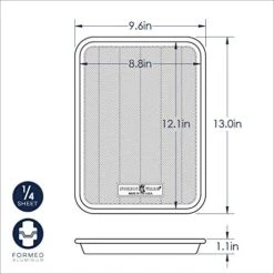 Nordic Ware Prism Quarter Sheet, Metallic -Wilton Shop 51UWTnrm87L