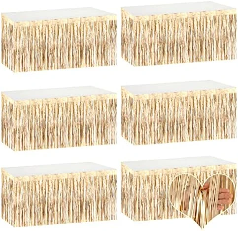 6 Pack 29x108 Inch Blue Metallic Foil Fringe Table Skirts Banner For Tinsel Streamer Garland Curtains Backdrop For Parade Floats Wedding Baby Shower Birthday Christmas Halloween Party Decoration 16 6 Pack 29x108 Inch Blue Metallic Foil Fringe Table Skirts Banner For Tinsel Streamer Garland Curtains Backdrop For Parade Floats Wedding Baby Shower Birthday Christmas Halloween Party Decoration - Image 14