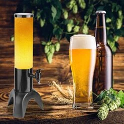 Auliuakz Beer Tower，1.5L Three-Legged Clear Beer Tower Beverage Dispenser For Parties Home Bar Accessories -Wilton Shop 51UwMYerhPL