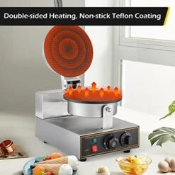 Commercial Ice Cream Cone Machine Waffle Cone Maker 110V Electric Stainless Steel Egg Roll Mold Nonstick Waffle Cone And Bowl Maker For Home Restaurant Use 1200W -Wilton Shop 51UzrtIDfOL