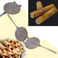 Mold Maker Sweet Waffles Baking Russian Cookies Form Aluminium Alloy Bakeware + Color Book With Russian Recipes