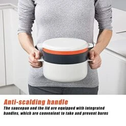 Microwave Rice Cooker,Non-stick Round Microwave Rice Cooker Steamer Set,Multifunctional Microwave Cookware,for Rice,Pasta,Vegetables,Dishwasher Safe -Wilton Shop 51VI3pLo0fS