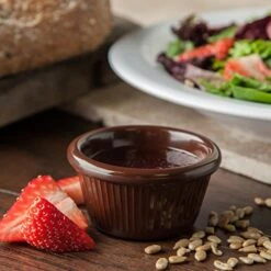 27969 Melamine Fluted Ramekin, 2 Oz. Capacity, Melamine, Chocolate (Case Of 48) -Wilton Shop 51VKDg8PtQL