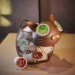 Cat K Cup Holder Metal Novelty Cat Coffee Pod Canister Large Capacity Basket Coffee Organizer For Kitchen Office And Coffee Bar -Wilton Shop 51VKwvfFEfS
