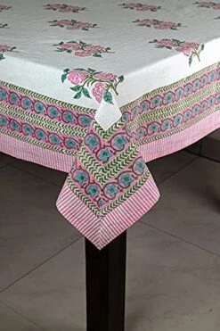 Cotton Tablecloth, Handblock Print Rectangle Blue Table Cloth For Kitchen Dinning Tabletop Decoration Parties Weddings Thanksgiving Christmas (60 X 108 Inches) 23 Cotton Tablecloth, Handblock Print Rectangle Blue Table Cloth For Kitchen Dinning Tabletop Decoration Parties Weddings Thanksgiving Christmas (60 X 108 Inches) -Wilton Shop 51VU4NmxImS. AC