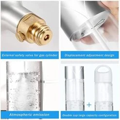 Soda Water Bubble Machine Home Soda Inflatable Machine Small Portable Pump (Color : Red) -Wilton Shop 51VdWJn2czL