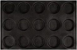 Bun Baking Pan Hamburger Bread Perforated Eclair Sheets Round Disc Mesh Silicone Mold 8-Loaf Taper Circle Shape -Wilton Shop 51VmSERXvzL. AC