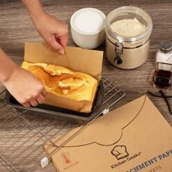 Parchment Paper Baking Sheets Unbleached Non-Stick Precut 12x16 Inches Will Not Curl Pack Of 200 -Wilton Shop 51VoB2q9RdL