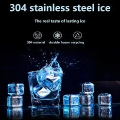 GENERIC Travel Ice Luge Model Ice Bar 6Pcs Steel Creative Metal Supplies Stainless Wine Ice CoffeeWhisky Kitchen，Dining & Bar -Wilton Shop 51VrJJFEZZL
