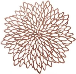 12 Pack Gold Metallic Round Placemats Laminated Vinyl Leaf Dining Table Decorative By Snowkingdom -Wilton Shop 51VvhFtbCIL. AC