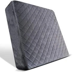 Chair Seat Cushion - 18x18x3 Memory Foam Square Thick Non-Slip Pads For Kitchen, Dining, Office Chairs And Car Seats - Comfort And Back Pain Relief - Soft - Gray