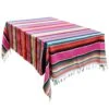 59 X 84 Inch Mexican Blanket Striped Tablecloth For Mexican Party Decorations, Large Square Cotton Mexican Serape Blanket Outdoor Table Cover Table Cloth -Wilton Shop 51W7Jeikn2L