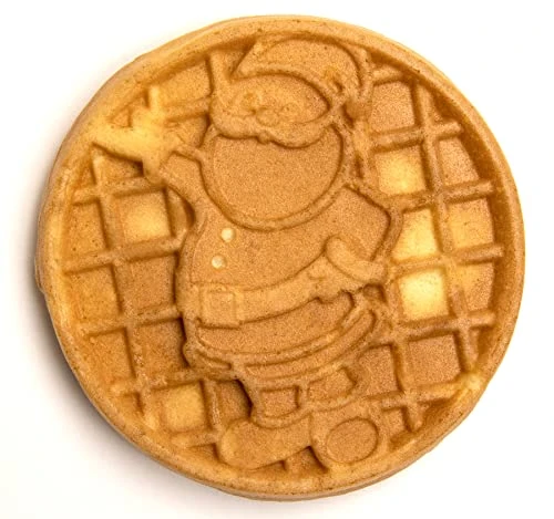MyMini Personal Electric Santa Waffle Maker, Holiday Themed, 5-Inch Cooking Surface, Hash Browns, French Toast, Grilled Cheese, Quesadilla, Brownies, Cookies, Red 6 MyMini Personal Electric Santa Waffle Maker, Holiday Themed, 5-Inch Cooking Surface, Hash Browns, French Toast, Grilled Cheese, Quesadilla, Brownies, Cookies, Red - Image 4