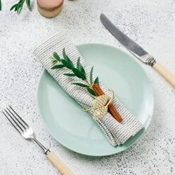 Napkin Rings Wedding Napkin Holder Metal Leaves Napkins Holder Rhinestone Napkin Buckle For Wedding, Mother’s Day, Party Celebrate Festival Dinner Table Decoration (Gold, 100) -Wilton Shop 51WMV3NtsKL