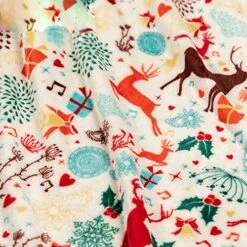 GUANGMING - Christmas Throw Blankets, Double Sided Flannel Fleece Blanket, Super Soft Cozy Warm Blanket, Skin Friendly Plush Blankets, Pompom On The Edges, Fabric No Pilling -Wilton Shop 51WMb80RRJL