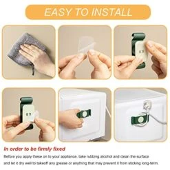 GENERIC Cord Organizer For Appliances, 4 PCS Wrap Holder Keeper, Rotatable Wrapper Kitchen Storage Accessories, Mixer, Coffee Maker And Air Fryer, Orange -Wilton Shop 51WOJO6iSeL