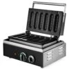 110 V Stainless Steel Corn Dog Maker,Electric Waffle Making Machine，6 Pcs Non-Stick Hot Dog Maker Equipment For Corn Dogs, Cheese Sticks, Cake Pops And More，1500 W Temperature Control -Wilton Shop 51WkZbboWML