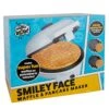 Smiley Face Emoji Waffler & Pancake Maker W 2 Interchangeable, Removable 8" Plates- Adjustable Temperature Control, Nonstick Electric Griddle Iron- Easy Clean, Make Kids Breakfast Fun For Whole Family -Wilton Shop 51Wmwip2WeL