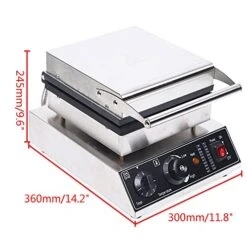 Electric Waffle Maker Machine 2000W, 4 Slice Nonstick Waffle Maker, Commercial Stainless Steel Square Waffle Maker, Temperature And Time Control, For Restaurant Bakeries Snack Bar Home, 50~300℃ 16 Electric Waffle Maker Machine 2000W, 4 Slice Nonstick Waffle Maker, Commercial Stainless Steel Square Waffle Maker, Temperature And Time Control, For Restaurant Bakeries Snack Bar Home, 50~300℃ -Wilton Shop 51Wo2WUE43S