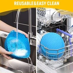 Opwulo 2-Pack Air Fryer Silicone Liners, 7.5inch & 8.5 Inch Air Fryer Basket, Easy Cleaning Air Fryers Silicone Pot, Reusable Air Fryer Silicone Pot Round For 3 To 5 Qt Air Fryer Oven Accessories 13 Opwulo 2-Pack Air Fryer Silicone Liners, 7.5inch & 8.5 Inch Air Fryer Basket, Easy Cleaning Air Fryers Silicone Pot, Reusable Air Fryer Silicone Pot Round For 3 To 5 Qt Air Fryer Oven Accessories -Wilton Shop 51WpFQcjFJL