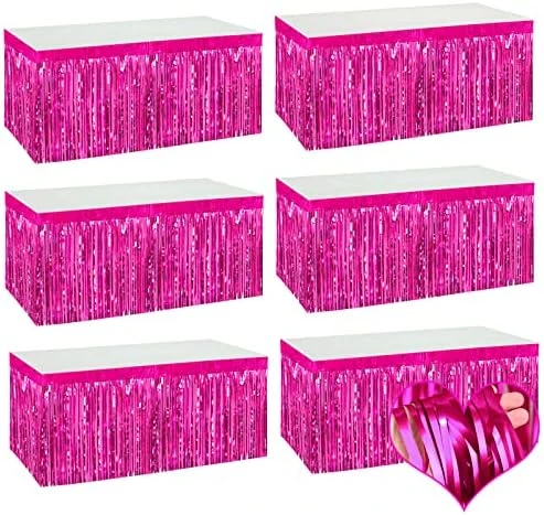 6 Pack 29x108 Inch Blue Metallic Foil Fringe Table Skirts Banner For Tinsel Streamer Garland Curtains Backdrop For Parade Floats Wedding Baby Shower Birthday Christmas Halloween Party Decoration 17 6 Pack 29x108 Inch Blue Metallic Foil Fringe Table Skirts Banner For Tinsel Streamer Garland Curtains Backdrop For Parade Floats Wedding Baby Shower Birthday Christmas Halloween Party Decoration - Image 15