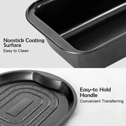 10-Piece Nonstick Bakeware Set, Round And Square Baking Pans, Baking Sheets, Chip And Pizza Pan, Crisper Pan, Roasting Trays, 12-Cup Muffin And Loaf Pans, Cookie Sheet, Steel Baking Set -Wilton Shop 51WuzWzrckL