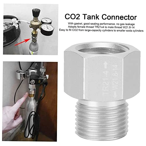 Aluminum CO2 Cylinder Converter - Soda Stream Accessory & Carbon Dioxide Conversion Kit With Refill Connector Beverage Dispenser Fitting & Adapter For Silver Tank - Upgrade Your Bar 8 Aluminum CO2 Cylinder Converter - Soda Stream Accessory & Carbon Dioxide Conversion Kit With Refill Connector Beverage Dispenser Fitting & Adapter For Silver Tank - Upgrade Your Bar - Image 6