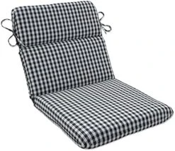 Outdoor/Indoor Dawson Pewter Chair Pads, 15.5" X 16", Black 2 Count 21 Outdoor/Indoor Dawson Pewter Chair Pads, 15.5" X 16", Black 2 Count -Wilton Shop 51X0H3DZFXS. AC