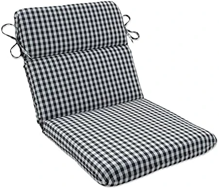 Outdoor/Indoor Dawson Pewter Chair Pads, 15.5" X 16", Black 2 Count 10 Outdoor/Indoor Dawson Pewter Chair Pads, 15.5" X 16", Black 2 Count - Image 8