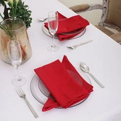 R Napkins Red, Set Of 12 (20 X 20 Inches), Over Sized, Embroidery And Print, Lint Free, Quick Dry, Hemmed With Mitered Corners -Wilton Shop 51XNKVd0jqL