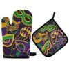Mardi Gras Oven Mitt Pot Holder Gift Set Carnival Masquerade Mask Necklace Funny Cooking Glove Kitchen Potholder BBQ For Baking 2 Mardi Gras Oven Mitt Pot Holder Gift Set Carnival Masquerade Mask Necklace Funny Cooking Glove Kitchen Potholder BBQ For Baking -Wilton Shop 51XOoG4dwfL
