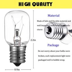 Light Bulb For Whirlpool Microwave - Microwave Light Bulb Fits For Whirlpool Maytag GE Amana Over The Range Hood Microwave, Dimmable With 125V 40W E17 Base, Kitchen Night Light, Repalce 8206232A (3) 6 Light Bulb For Whirlpool Microwave - Microwave Light Bulb Fits For Whirlpool Maytag GE Amana Over The Range Hood Microwave, Dimmable With 125V 40W E17 Base, Kitchen Night Light, Repalce 8206232A (3) -Wilton Shop 51XQrg12LFL