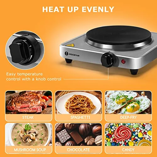 Hot Plate For Candle Making, Portable Electric Stove Melting Chocolate For Candle Making, Portable Hot Plates For Cooking Keeps Moka Pot And Food Warm, Adjustable Temperature Control, Easy To Clean 5 Hot Plate For Candle Making, Portable Electric Stove Melting Chocolate For Candle Making, Portable Hot Plates For Cooking Keeps Moka Pot And Food Warm, Adjustable Temperature Control, Easy To Clean - Image 3