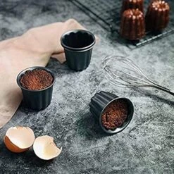 10 PCS Mini Cupcake Moulds Bear Round Cake Tin Carbon Steel Non-Stick Cake Mould Muffin Chocolate Moulds Kitchen Baking Supplies For French Pastry Custard Cookie -Wilton Shop 51XbK624BWL