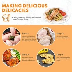 Onstick Electric Skillet 12 Inch Electric Fryer With 2 Layers Of Non-Stick Coating， Adjustable Temperature Control, Heat-Resistant Handle. -Wilton Shop 51Xo4fqchGL