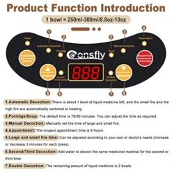 Hinese Medicine Pot 3L Automatic Herbal Medicine Cooker 110V Electric Ceramic Herb Tea Maker -Wilton Shop 51Xvvqg3lsL
