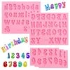 5 Pieces Letters Molds And Numbers Silicone Molds，0-9 Numbers, Uppercase And Lowercase Alphabet Baking Molds For Candy, Chocolate Covered Strawberries, Cake Decoration -Wilton Shop 51YAmvbd9lS