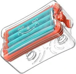 4pcs Soap Box Travel Container Body Wash Container Multitools Soap Box Case Soap Dispenser Soap Dispenser With Roller And Drain Holes Soap Draining Box Travel Soap Container Orange -Wilton Shop 51YPNGDFDYL. AC