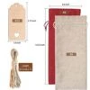 12 Pcs Burlap Wine Bags And 12 Pcs Gift Tags, Reusable Wine Gift Bags With Drawstrings, Jute Wine Bags, Wine Bottle Covers, Wine Bottle Bags For Party, Wedding, Birthday, Blind Tastings, Travel, Christmas, Home Storage -Wilton Shop 51YSjdNsYIL