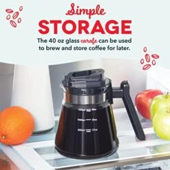 Dash Rapid Cold Brew Maker With VacuPress™ Technology With Glass Carafe For 40 Ounces Of Instant Fresh Cold Brew Coffee Or Iced Tea -Wilton Shop 51YYeL5Fs2L