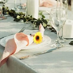 Thanksgiving Fall Sunflower Napkin Ring Holders Farmhouse Fall Napkin Rings Burlap Lace Linen Yellow Flower Buckle For Christmas Xmas Wedding Banquet Party Dinning Table Setting Decoration (20) -Wilton Shop 51YZifz5x9S