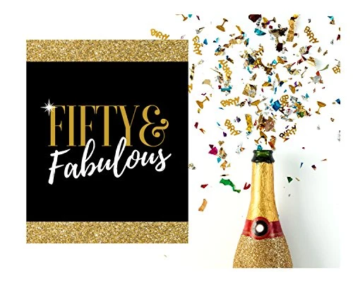 6 Premium 50th Birthday Wine Bottle Labels Or Stickers Present, Bday Gifts For Her, Fifty Never Looked So Good, Funny Fifty Black & Gold Party Decorations Supplies For Friend, Wife, Girl, Mom 6 6 Premium 50th Birthday Wine Bottle Labels Or Stickers Present, Bday Gifts For Her, Fifty Never Looked So Good, Funny Fifty Black & Gold Party Decorations Supplies For Friend, Wife, Girl, Mom - Image 4