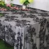 Lace Party Tablecloth Rustic Floral Fabric Rectangle Lace Table Cloth Baby Tablecloth Tea Party Tablecloth Fabric Table Cover (1, Black-015) 1 Lace Party Tablecloth Rustic Floral Fabric Rectangle Lace Table Cloth Baby Tablecloth Tea Party Tablecloth Fabric Table Cover (1, Black-015) -Wilton Shop 51YdV4mmTvL