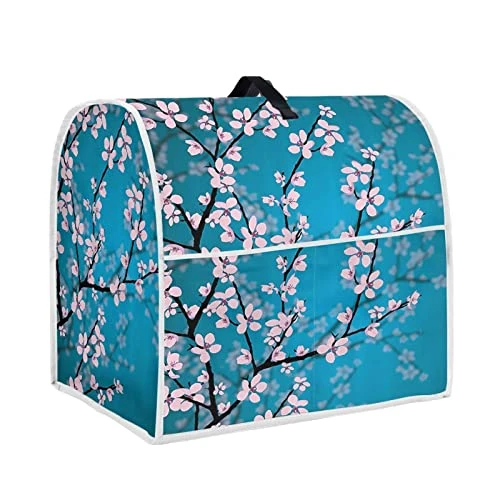 Cherry Blossom Print Stand Mixer Cover With Pocket Dust Proof Kitchen Small Appliance Cover For Bowl-Lift Stand Mixers,Toaster 3 Cherry Blossom Print Stand Mixer Cover With Pocket Dust Proof Kitchen Small Appliance Cover For Bowl-Lift Stand Mixers,Toaster