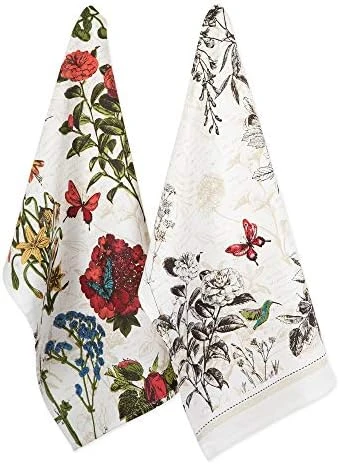 Botanical Print Tabletop Collection, Dishtowels, 18x28, Botanical Flowers 3 Piece 13 Botanical Print Tabletop Collection, Dishtowels, 18x28, Botanical Flowers 3 Piece - Image 11