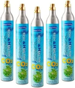 GreatWhip 60L Co2 Carbonator Sodasteam Co2 Cylinder Co2 Soda Gas Canister 14.5 Oz For Soda Maker Set Of 5 19 GreatWhip 60L Co2 Carbonator Sodasteam Co2 Cylinder Co2 Soda Gas Canister 14.5 Oz For Soda Maker Set Of 5 -Wilton Shop 51YrfjPcLuL. AC